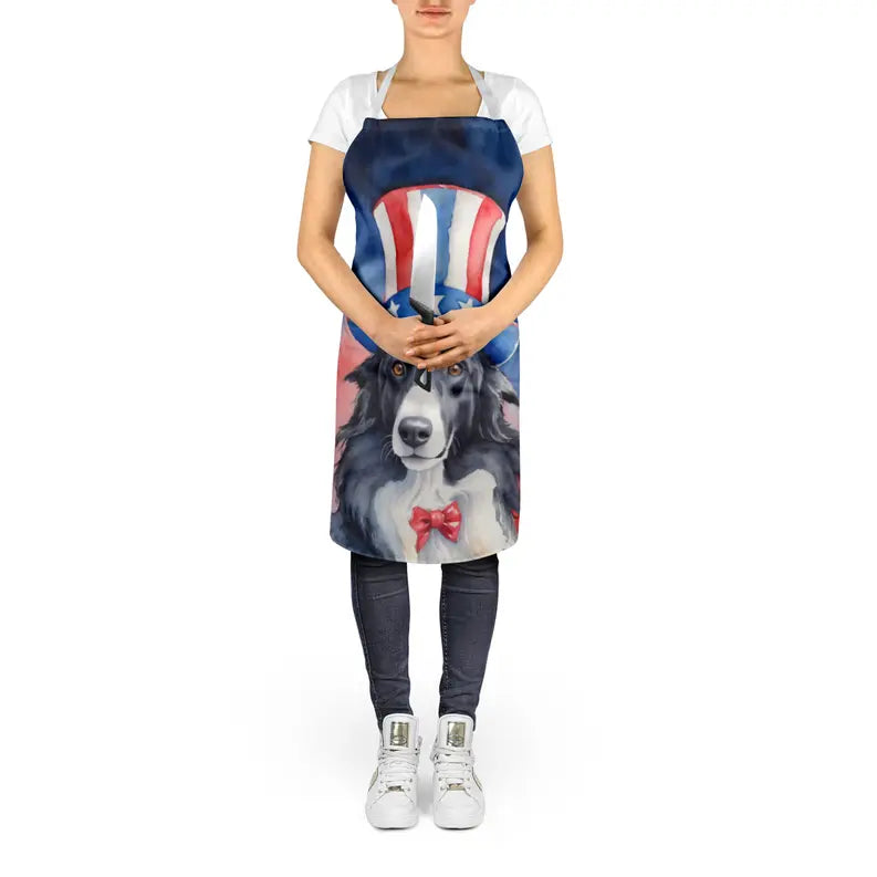 Borzoi Patriotic American Apron Caroline's Treasures