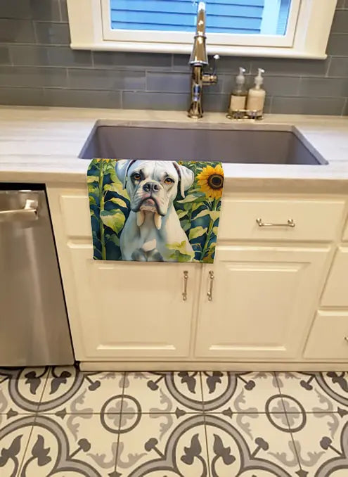 Borzoi in Sunflowers Pair of Pot Holders Caroline's Treasures