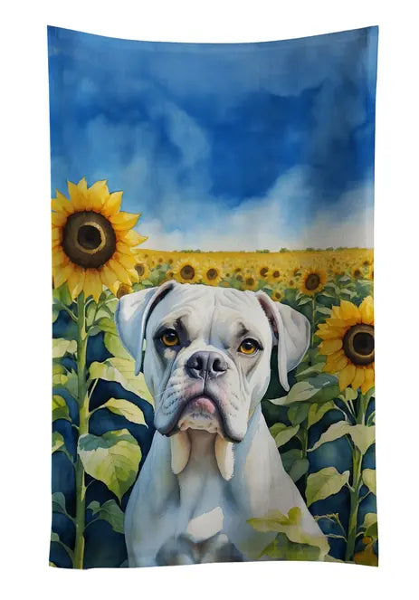 Borzoi in Sunflowers Pair of Pot Holders Caroline's Treasures