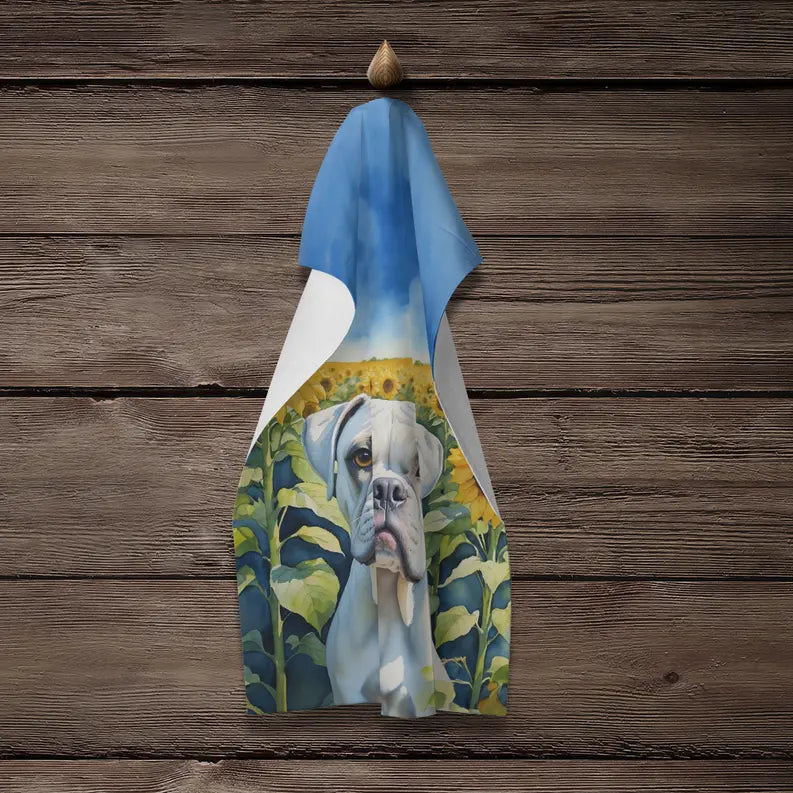 Borzoi in Sunflowers Pair of Pot Holders Caroline's Treasures