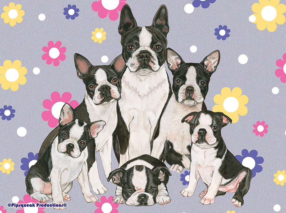 Boston Terrier - Best of Breed Dog Breed Fleece Blanket Best of Breed