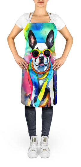 Boston Terrier Hippie Dawg Apron Caroline's Treasures