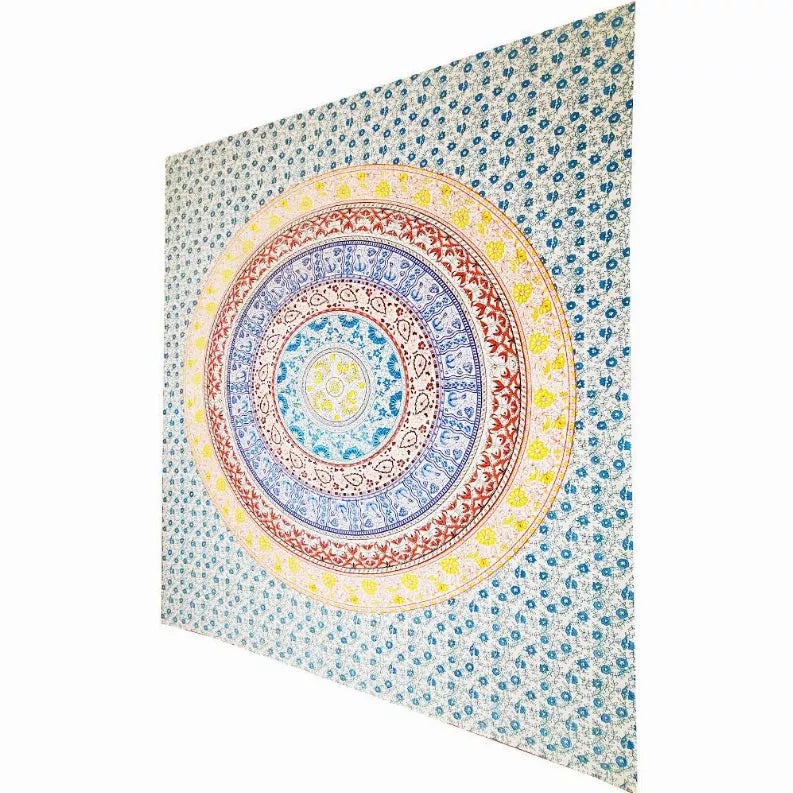 Botanical Garden Theme Wall Decoration Full Size Tapestry Wild Lotus