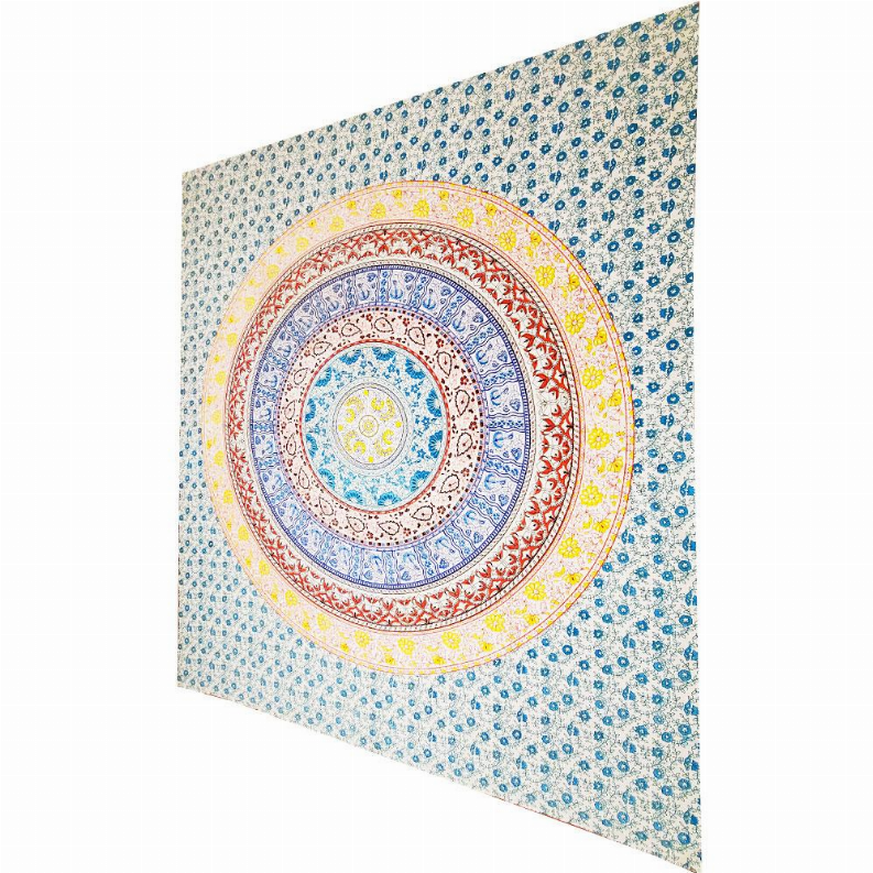 Botanical Garden Theme Wall Decoration Full Size Tapestry Wild Lotus