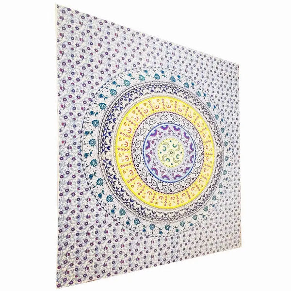 Botanical Garden Theme Wall Decoration Full Size Tapestry Wild Lotus