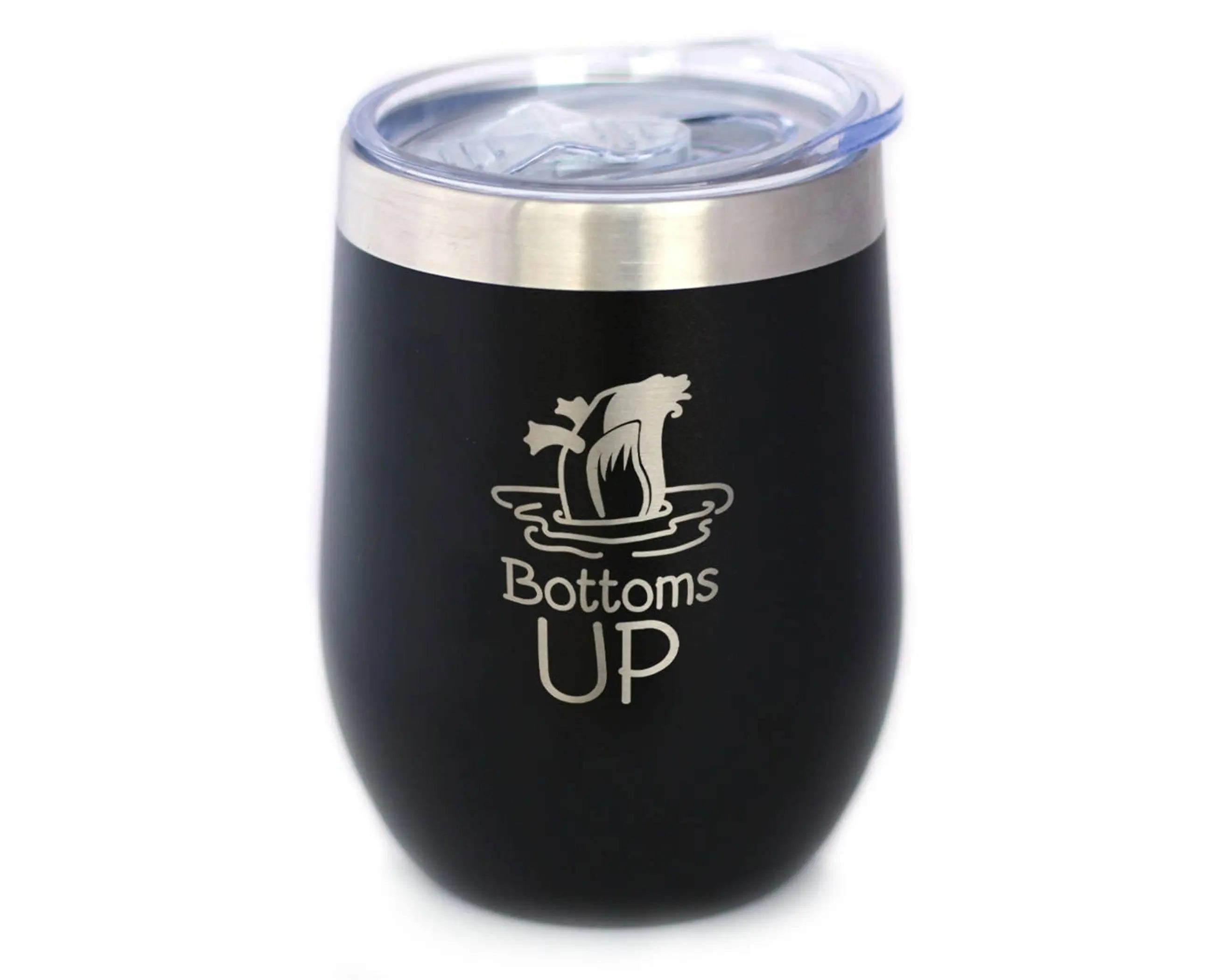 Bottoms Up Insulated Wine Tumbler - Funny Duck Gifts Bevvee