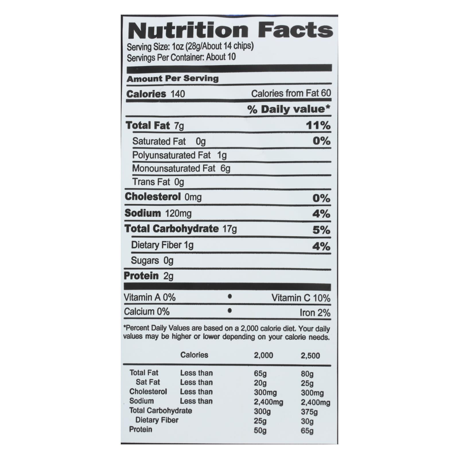 Boulder Canyon Natural Foods - Chips Ktl Cnct Avo S Salt - Case Of 12 - 10.00 Oz Boulder Canyon Natural Foods