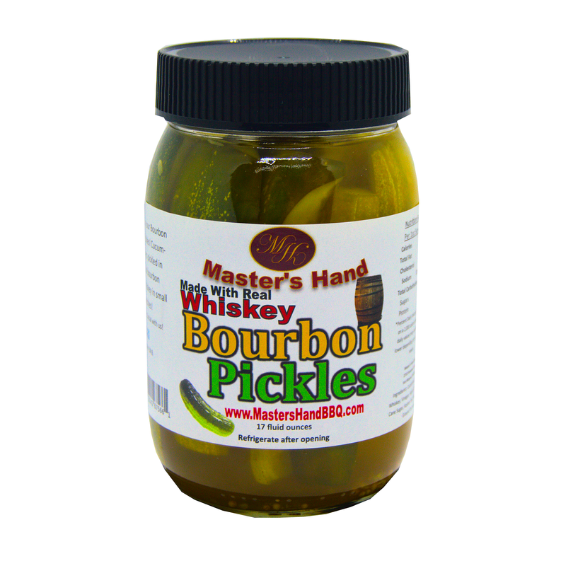 Bourbon Pickles (Real Whiskey) Partial Case Master's Hand BBQ