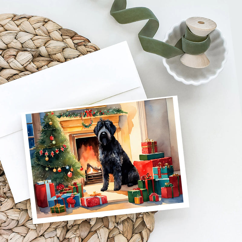Bouvier des Flandres Cozy Christmas Greeting Cards Pack of 8 Caroline's Treasures