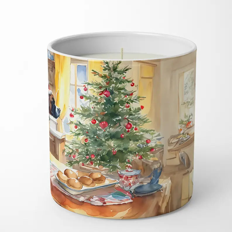 Boxer Christmas Cookies Decorative Soy Candle Caroline's Treasures
