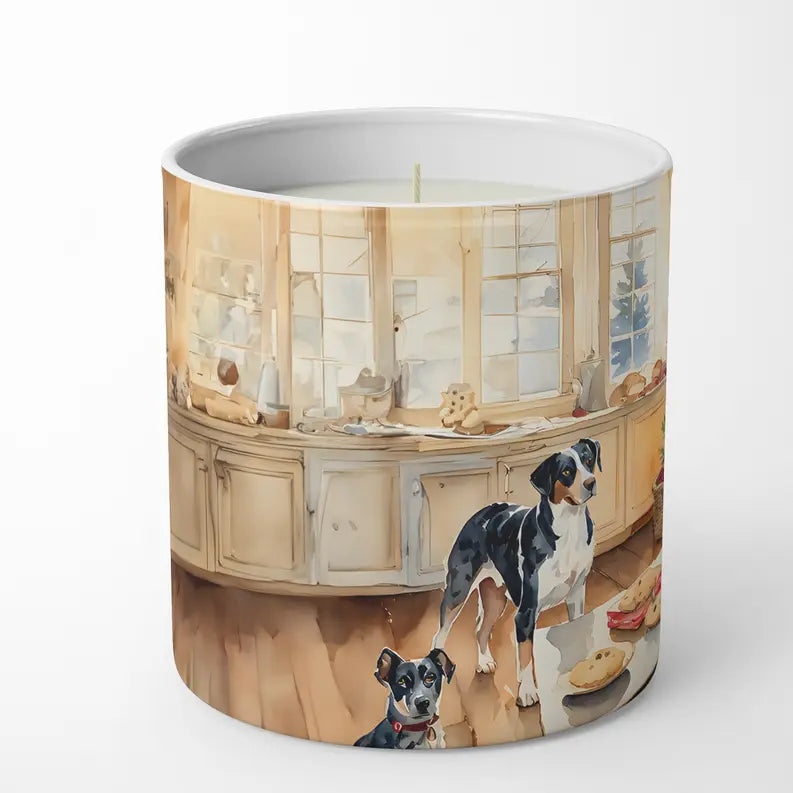 Boxer Christmas Cookies Decorative Soy Candle Caroline's Treasures