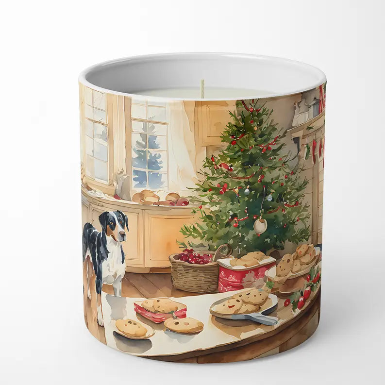 Boxer Christmas Cookies Decorative Soy Candle Caroline's Treasures