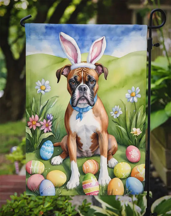 Boxer Easter Egg Hunt Garden Flag Caroline's Treasures