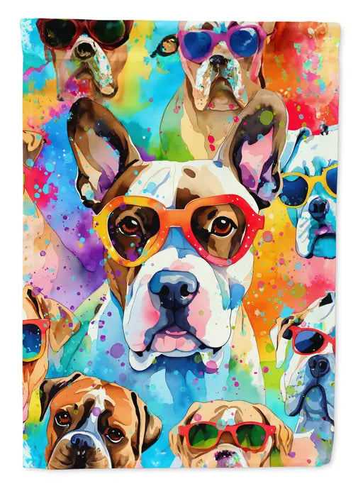 Boxer Hippie Dawg Garden Flag Caroline's Treasures