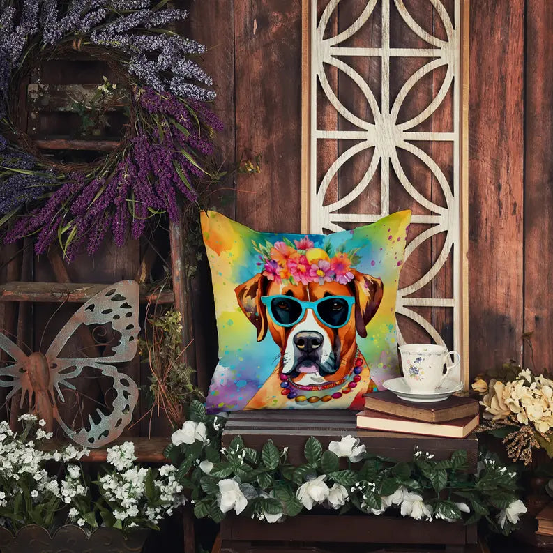 Boxer Hippie Dawg Pair of Pot Holders Caroline's Treasures