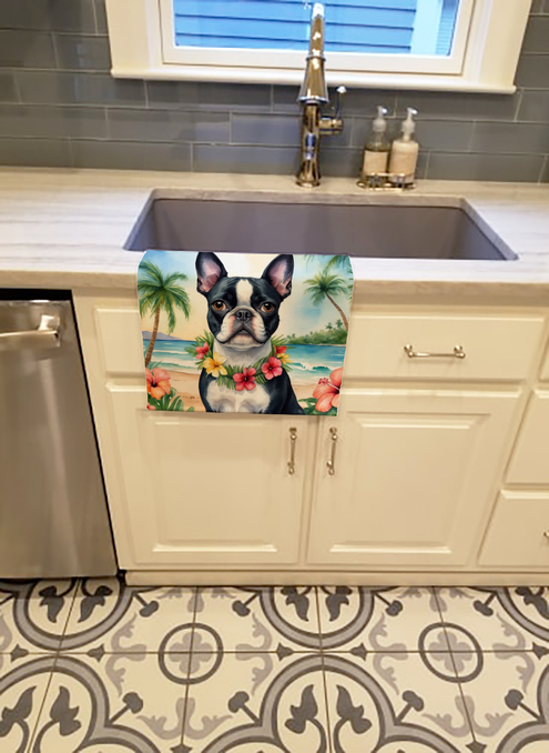 Boxer Luau Pair of Pot Holders Caroline's Treasures