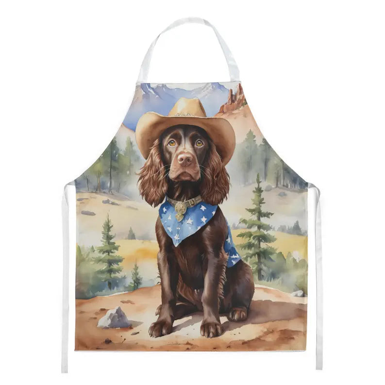Boykin Spaniel Cowboy Welcome Apron Caroline's Treasures