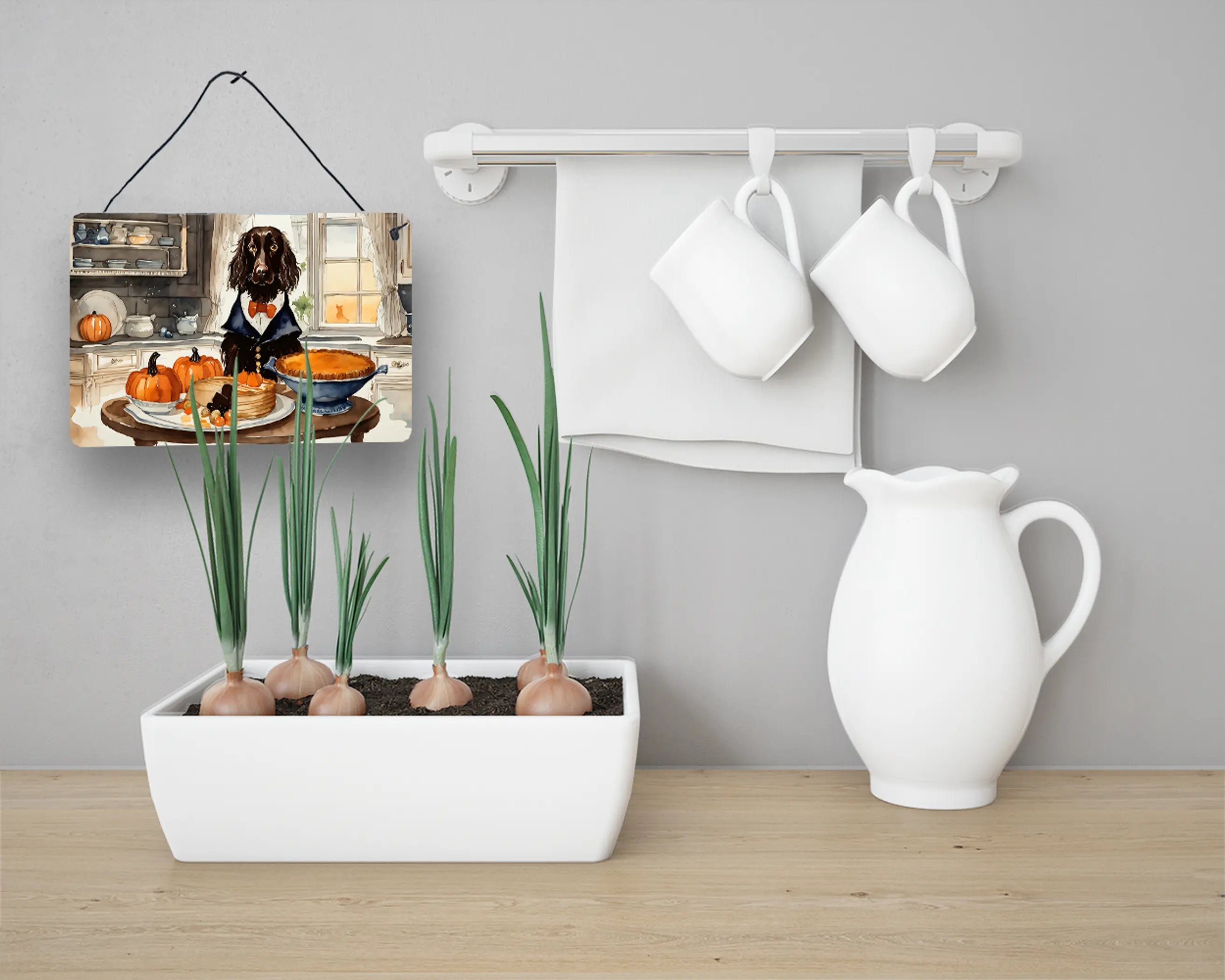 Boykin Spaniel Fall Kitchen Pumpkins Wall or Door Hanging Prints Caroline's Treasures