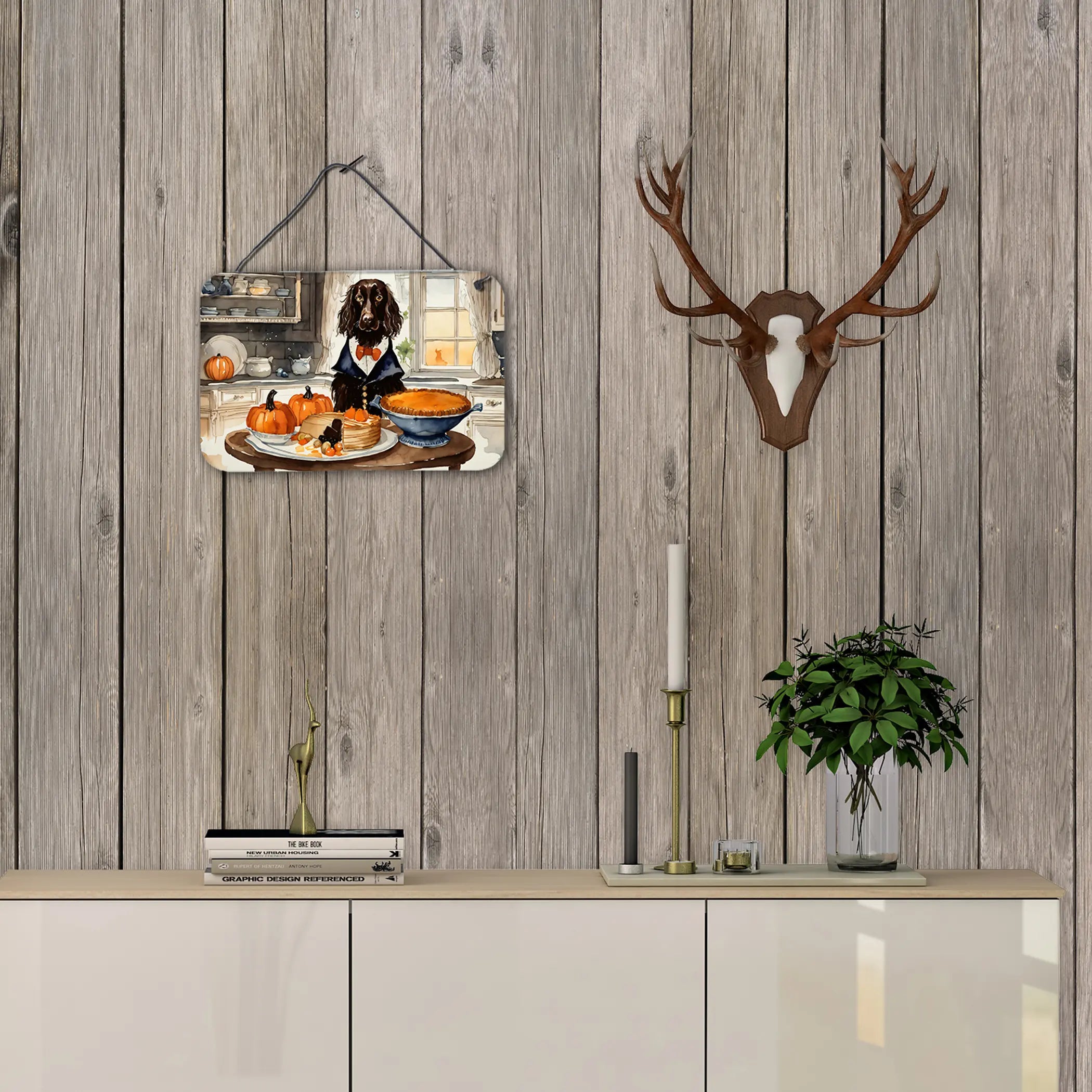 Boykin Spaniel Fall Kitchen Pumpkins Wall or Door Hanging Prints Caroline's Treasures