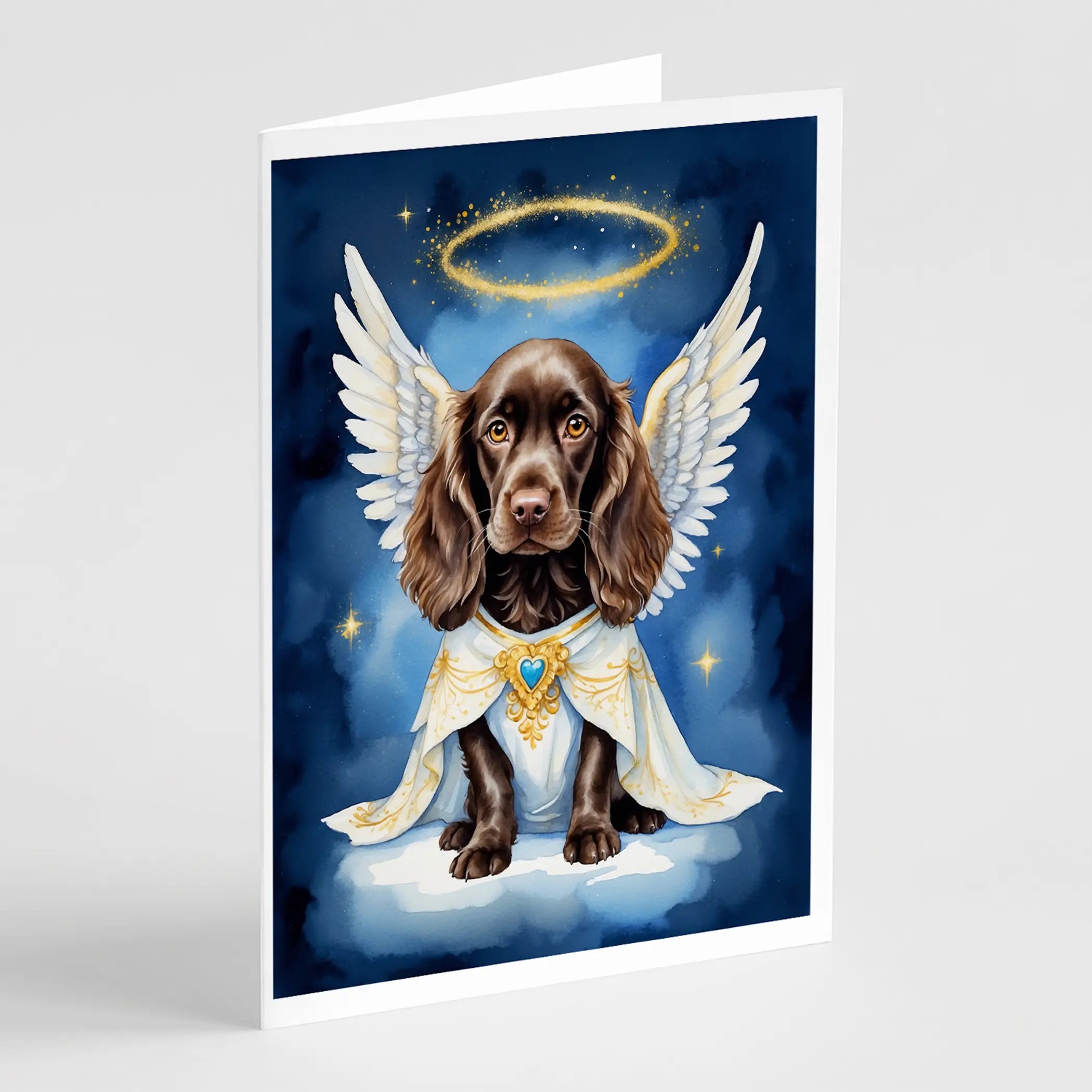 Boykin Spaniel My Angel Greeting Cards Pack of 8 Caroline's Treasures