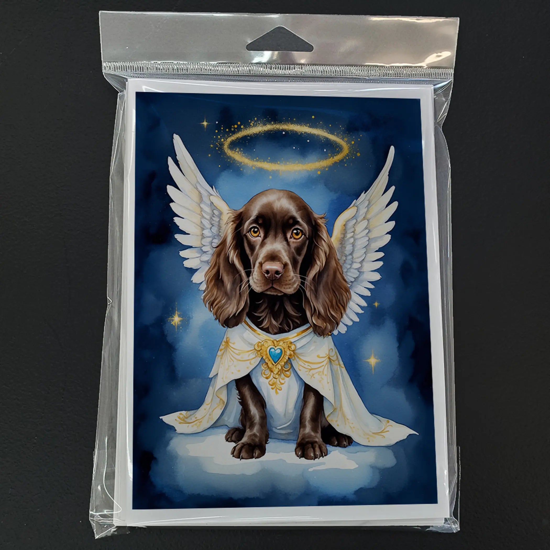 Boykin Spaniel My Angel Greeting Cards Pack of 8 Caroline's Treasures