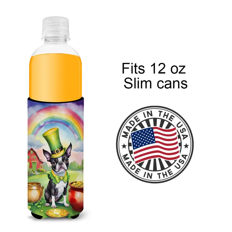 Boykin Spaniel St Patrick's Day Hugger for Ultra Slim Cans Caroline's Treasures