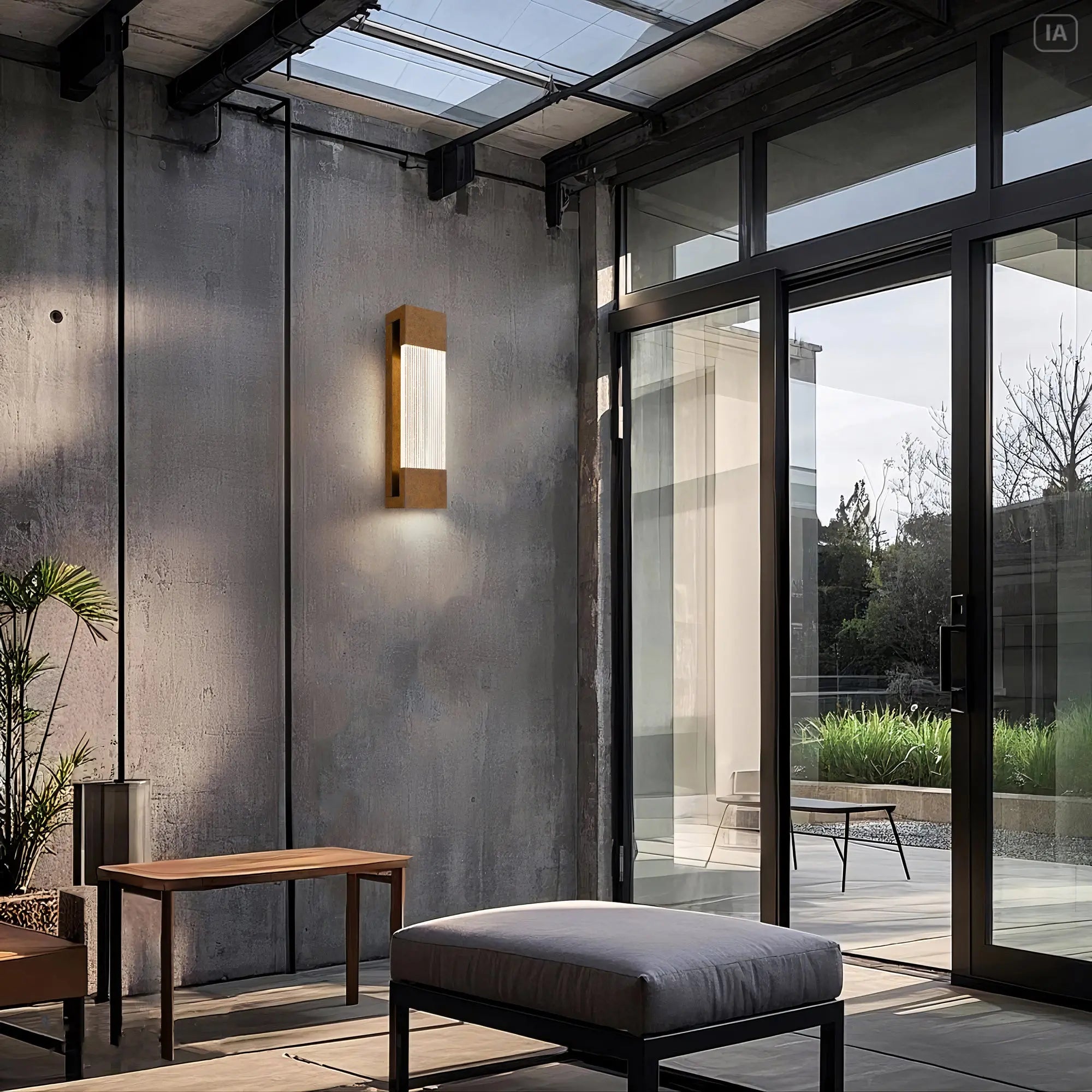 Brass Crackled LED Dimmable Outdoor Hanging Light Homeroots Outdoor