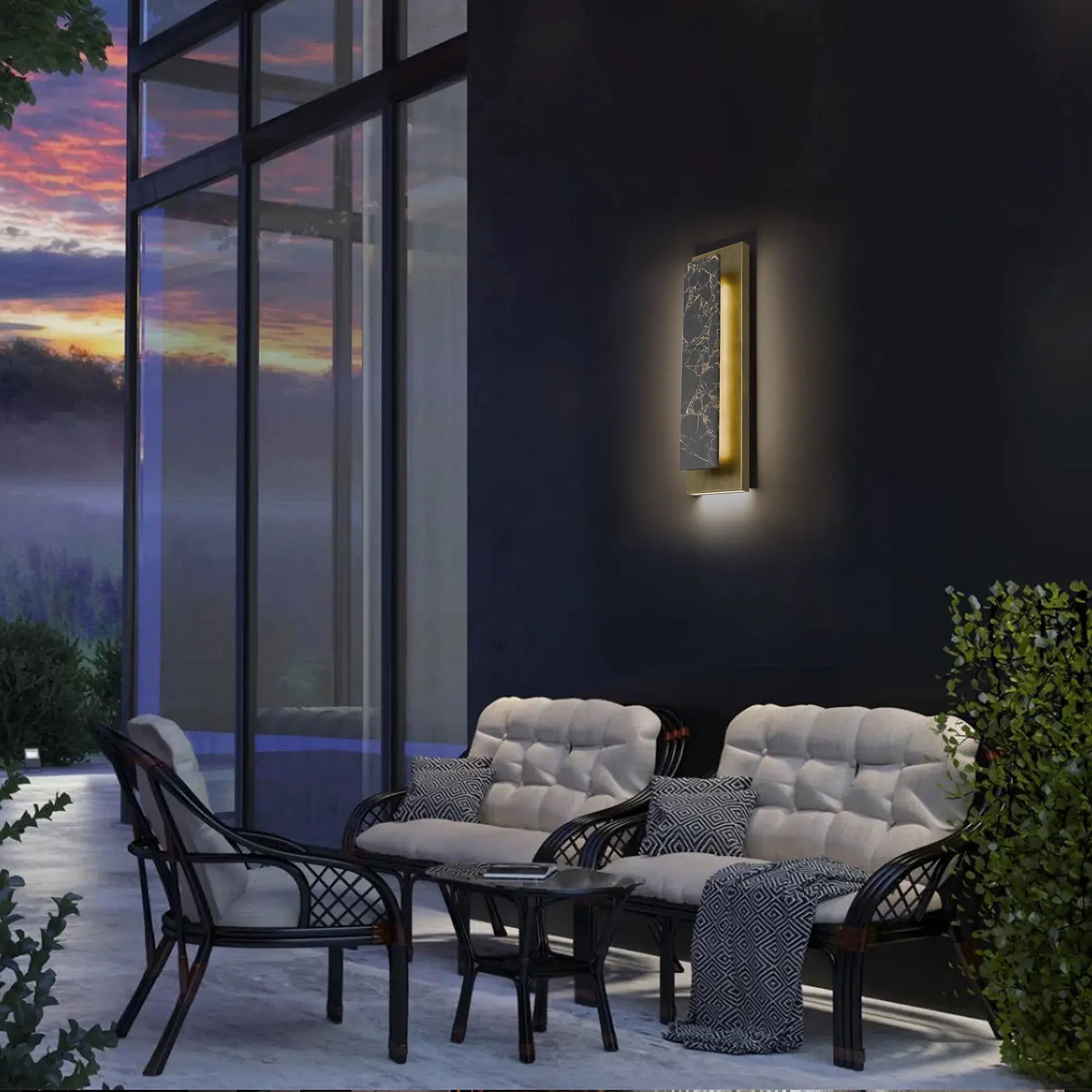 Brass LED Dimmable Outdoor Hanging Light Homeroots Outdoor