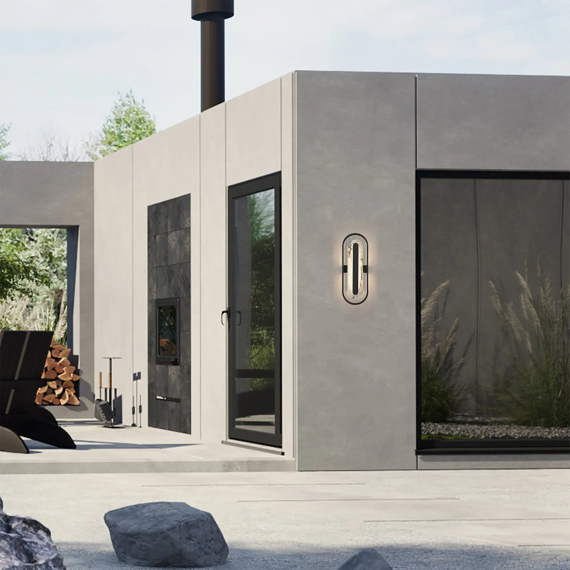 Brass LED Dimmable Outdoor Hanging Light Homeroots Outdoor