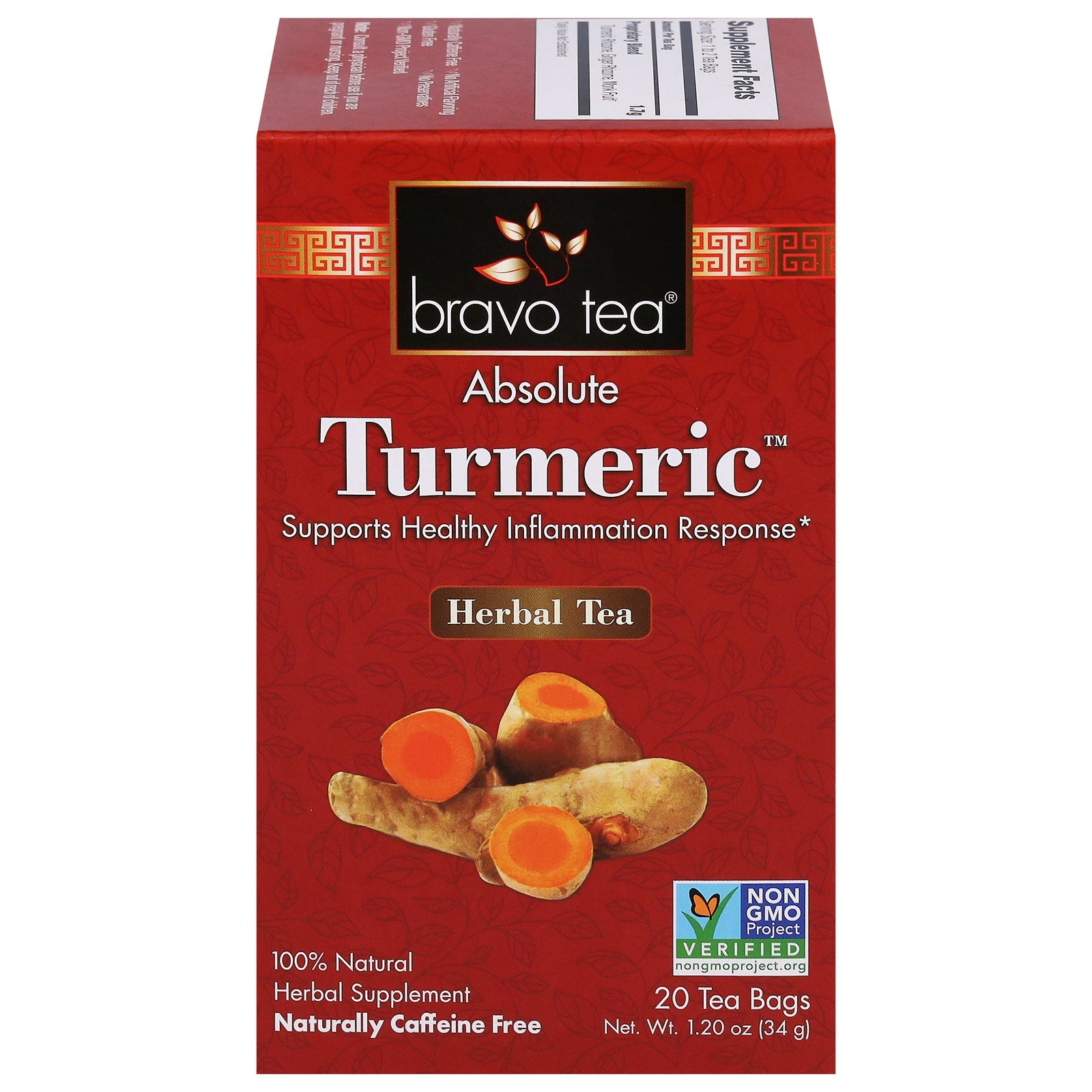 Bravo Teas And Herbs - Tea - Absolute Tumeric - 20 Bag Bravo Teas & Herbs