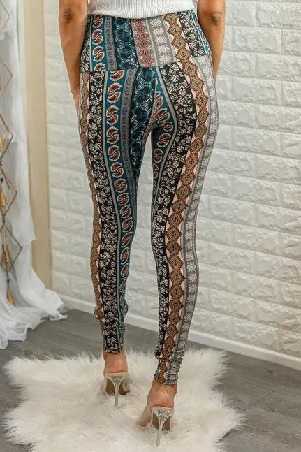 Brea Fitted High Waisted Printed Knit  Legging SurelyMine