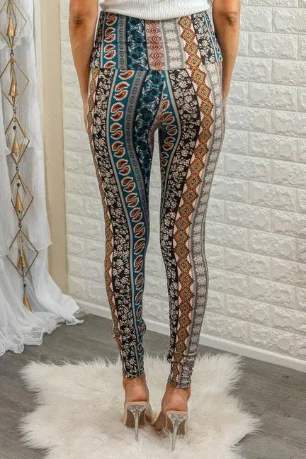 Brea Fitted High Waisted Printed Knit  Legging SurelyMine