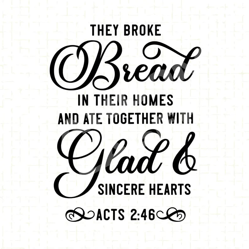 Break Bread Bible Verse Kitchen Towel The 308 Collective