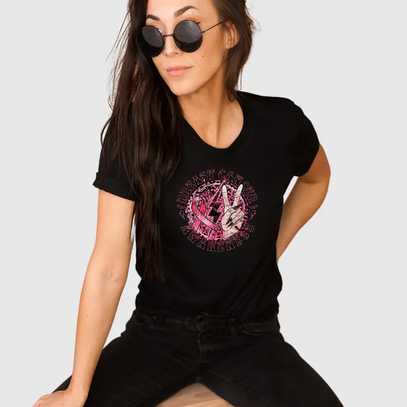Breast Cancer Awareness- Rockstar Shirt Bella Bean