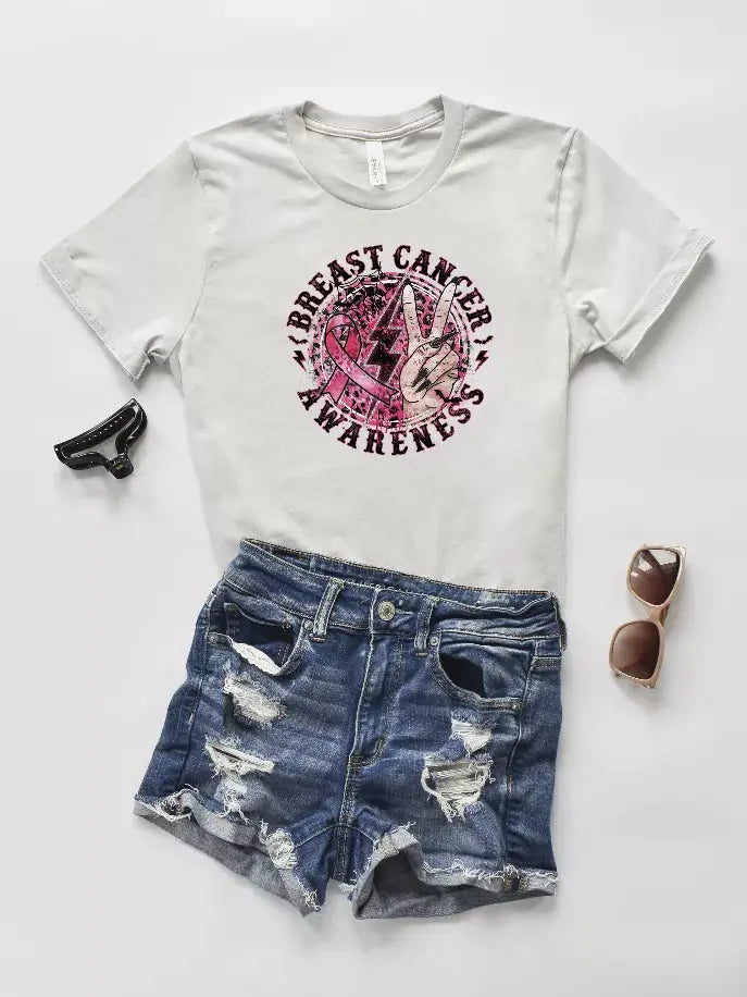 Breast Cancer Awareness- Rockstar Shirt Bella Bean