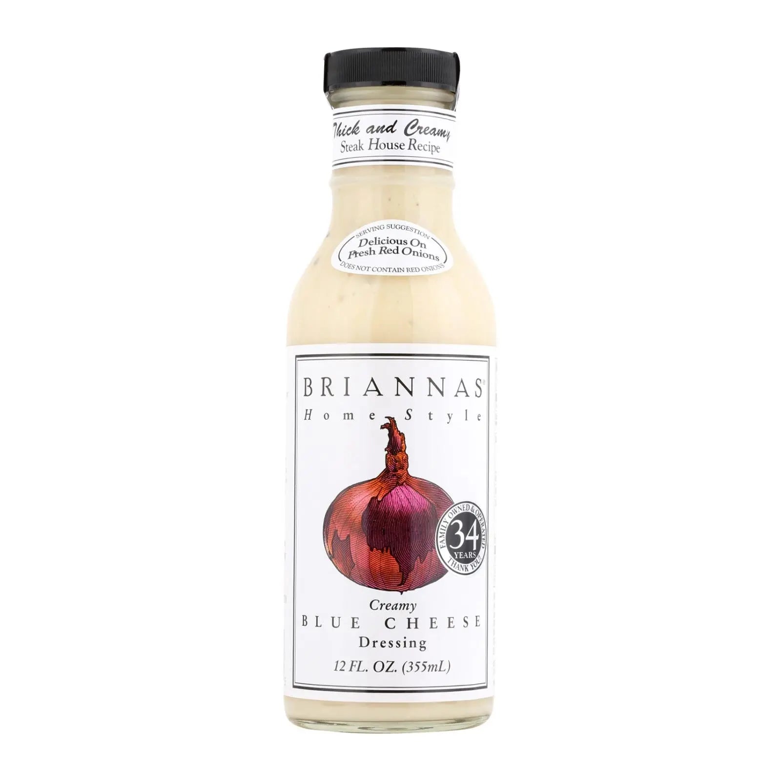 Brianna's - Salad Dressing - Creamy Blue Cheese - Case Of 6 - 12 Fl Oz. Brianna's