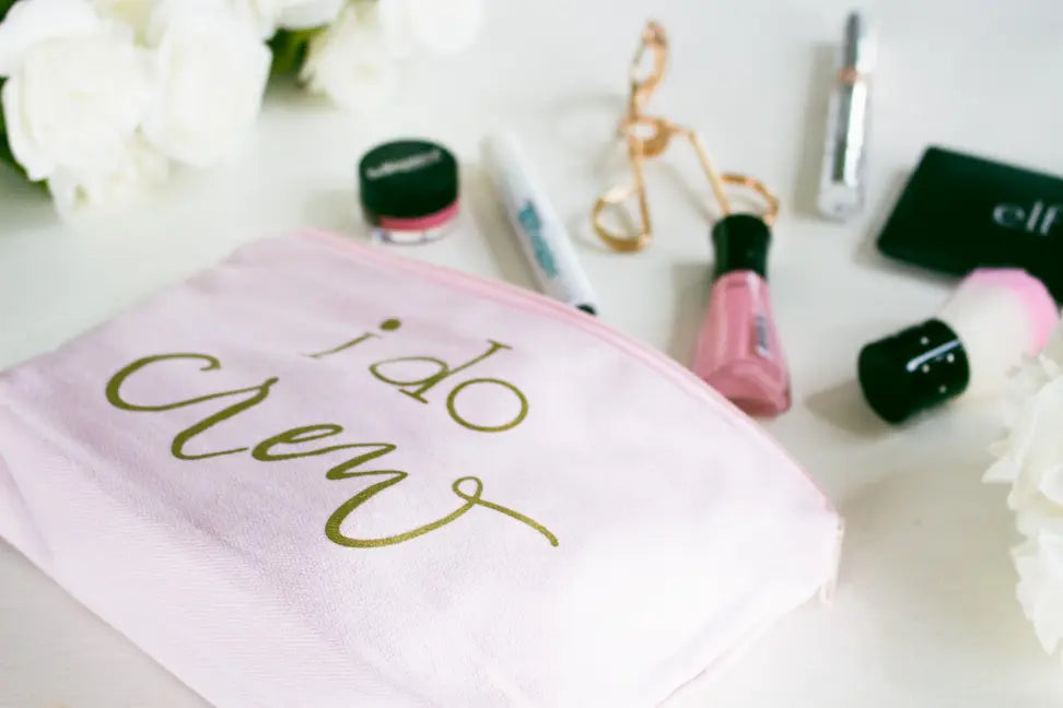 Bride/Bridesmaid Makeup Bag in Canvas Samantha Margaret