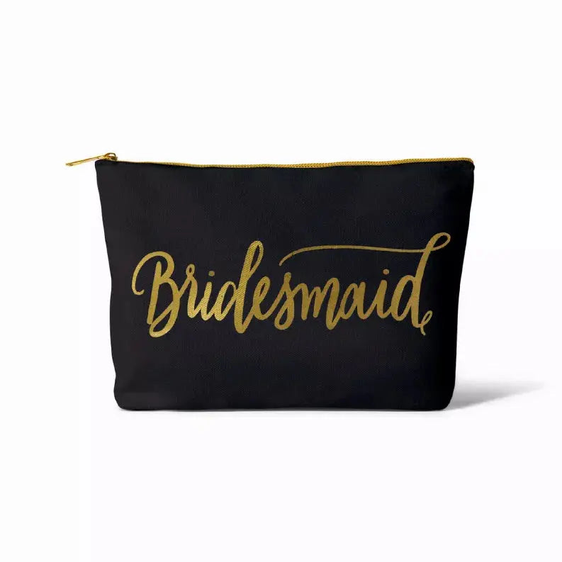 Bride/Bridesmaid Makeup Bag in Canvas Samantha Margaret