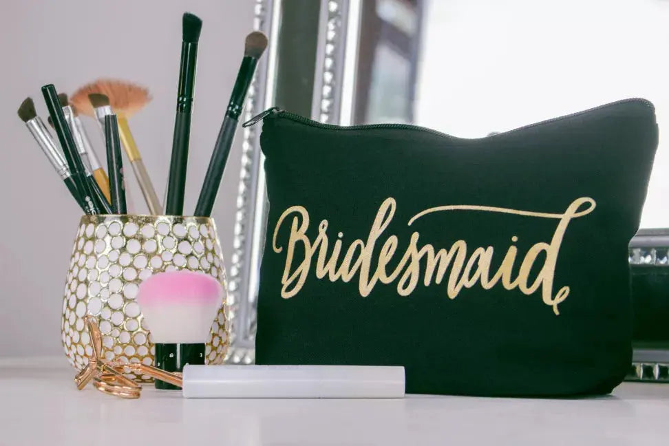 Bride/Bridesmaid Makeup Bag in Canvas Samantha Margaret