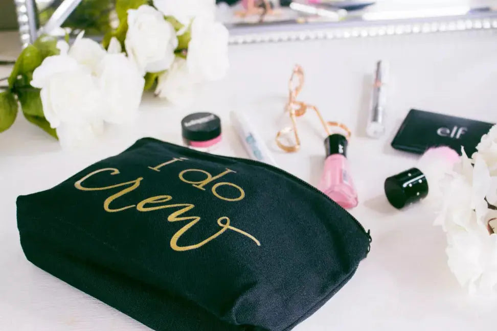 Bride/Bridesmaid Makeup Bag in Canvas Samantha Margaret