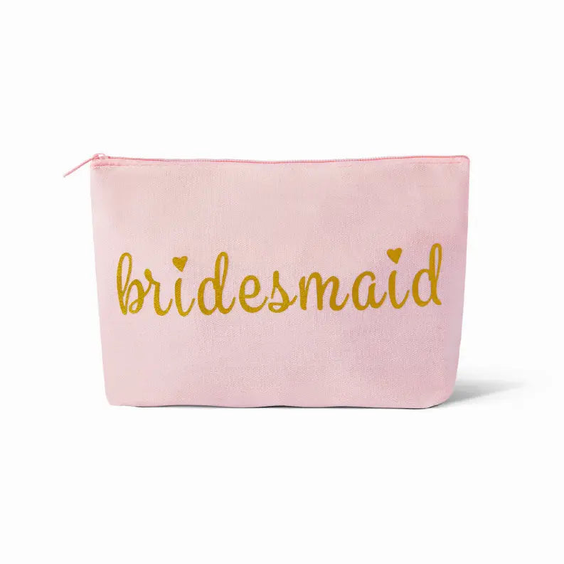 Bride/Bridesmaid Makeup Bag in Canvas Samantha Margaret