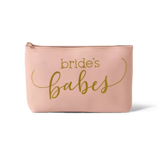 Bride/Bridesmaid Makeup Bag in Faux Leather Samantha Margaret