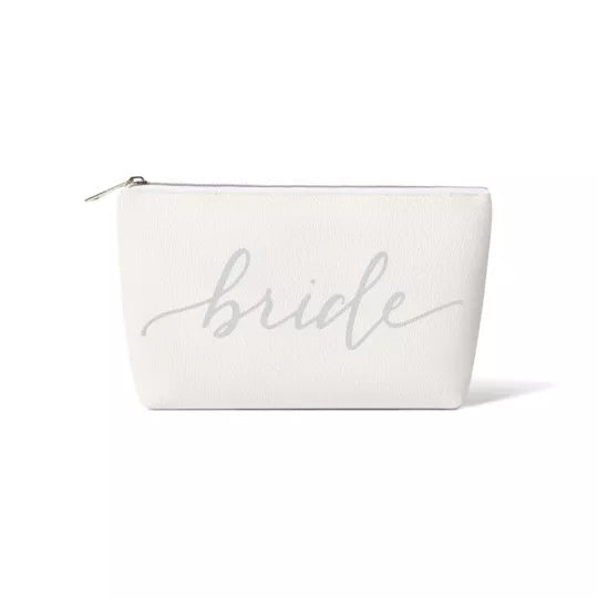 Bride/Bridesmaid Makeup Bag in Faux Leather Samantha Margaret