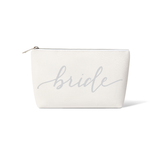 Bride/Bridesmaid Makeup Bag in Faux Leather Samantha Margaret