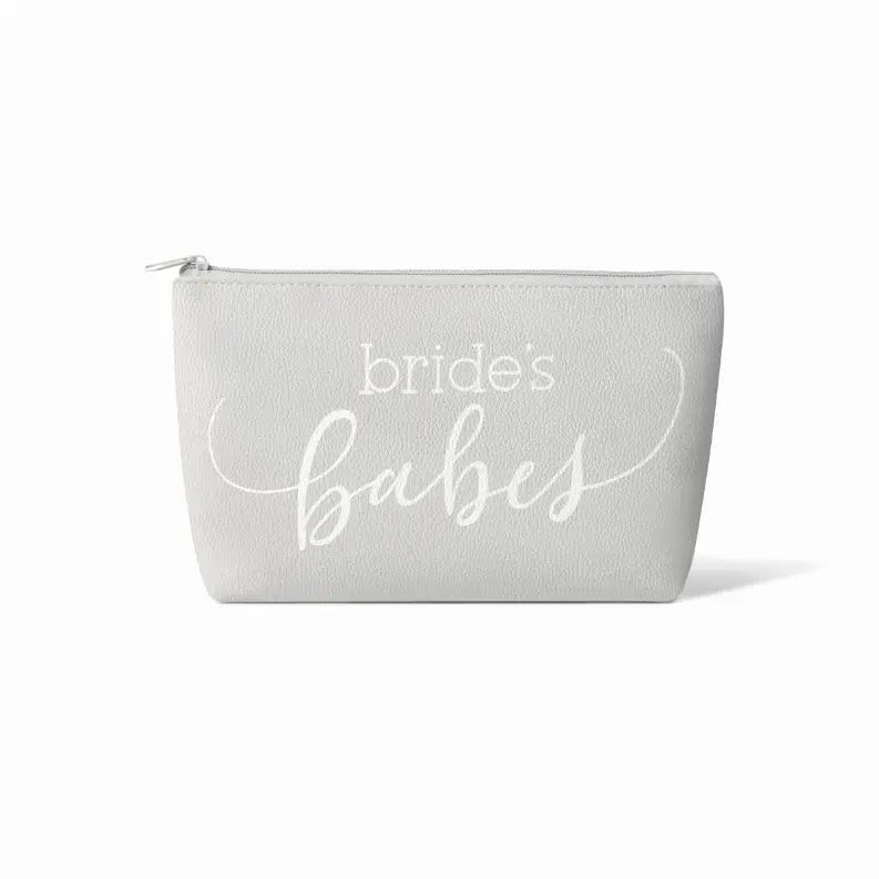 Bride/Bridesmaid Makeup Bag in Faux Leather Samantha Margaret