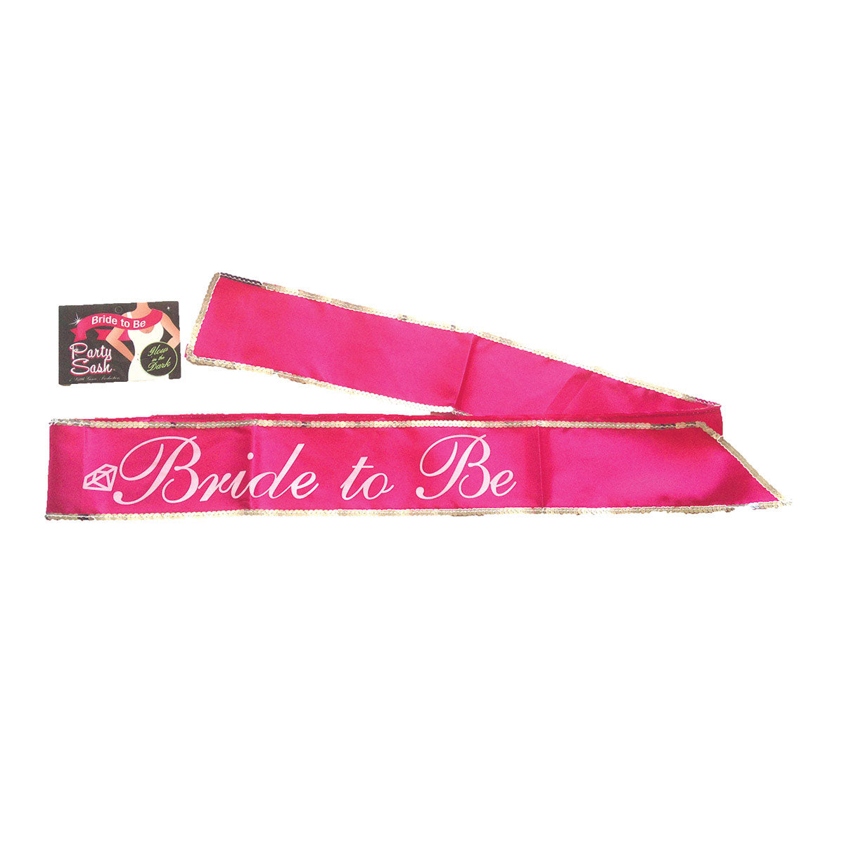 Bride to Be Glow Sash - Pink Little Genie