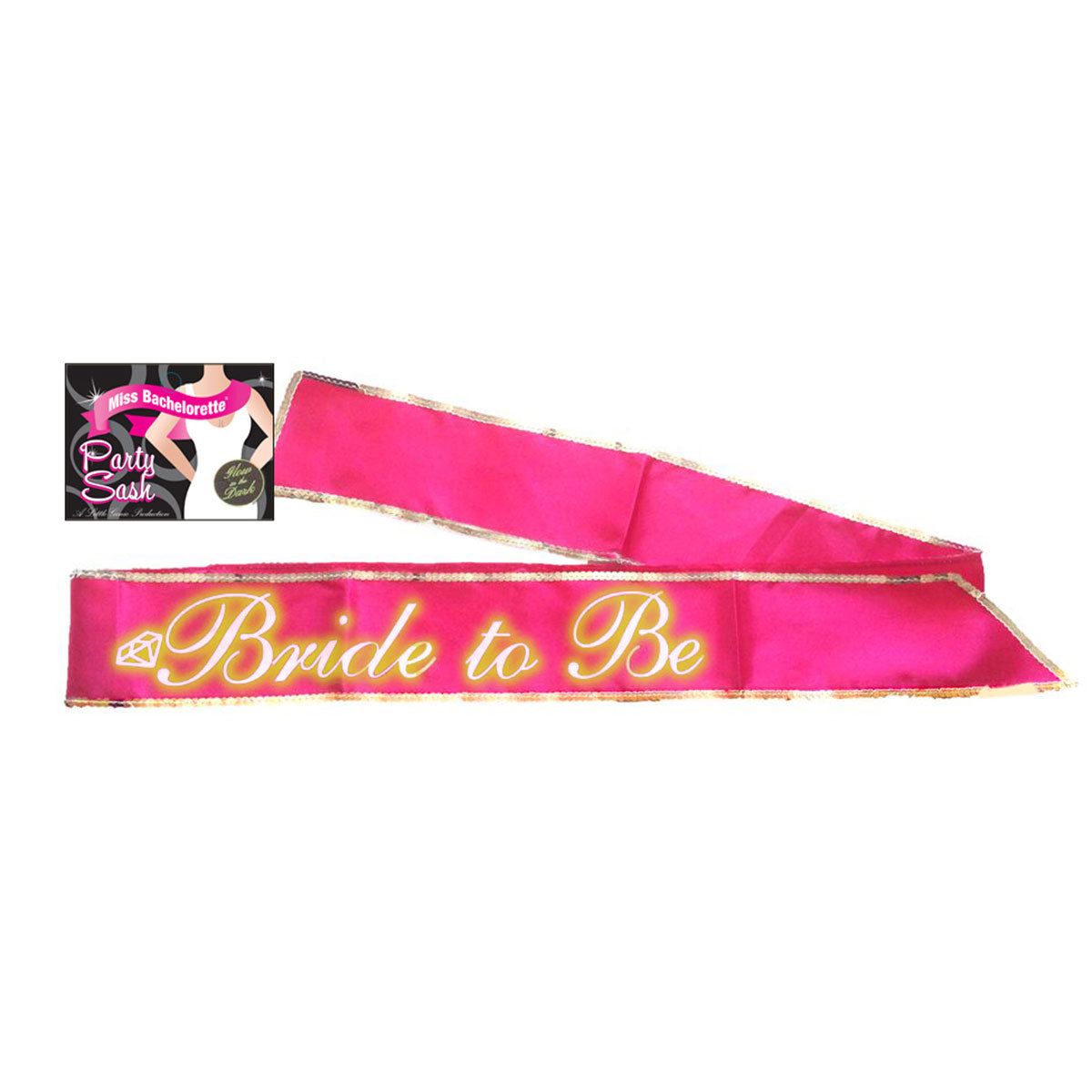 Bride to Be Glow Sash - Pink Little Genie