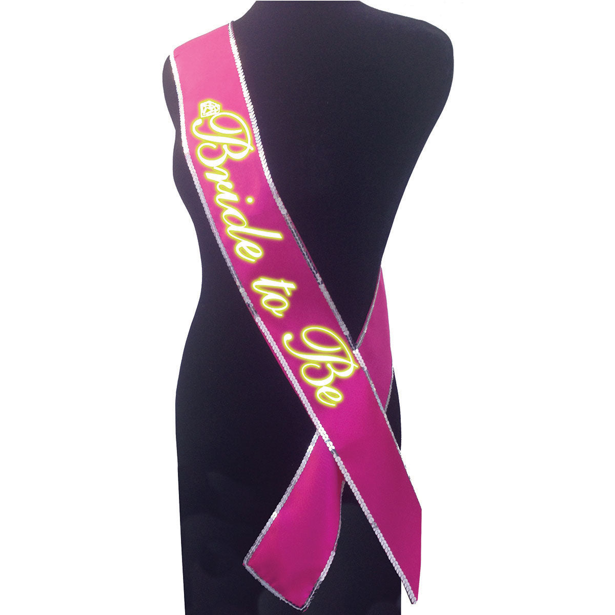 Bride to Be Glow Sash - Pink Little Genie