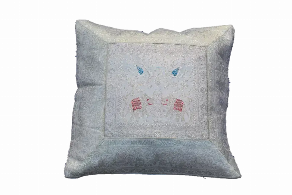 Brocade Silk Decorative Throw Pillow Case OMSutra