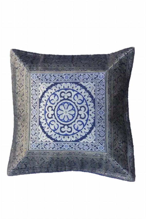 Brocade Silk Decorative Throw Pillow Case OMSutra